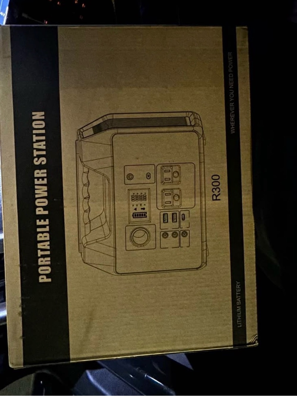 R300 Portable Power Station - Black